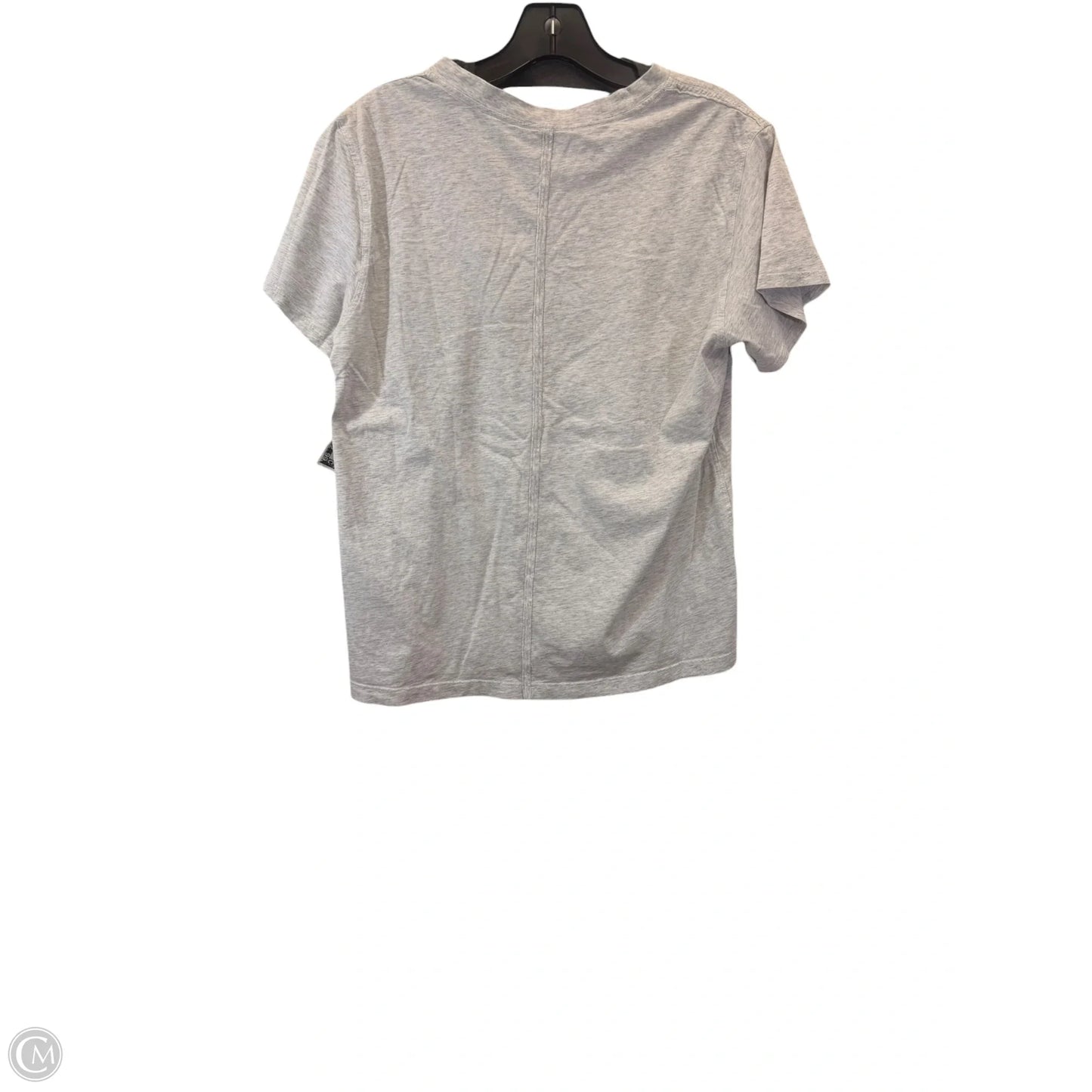 Athletic Top Short Sleeve By Lululemon In Grey, Size: S
