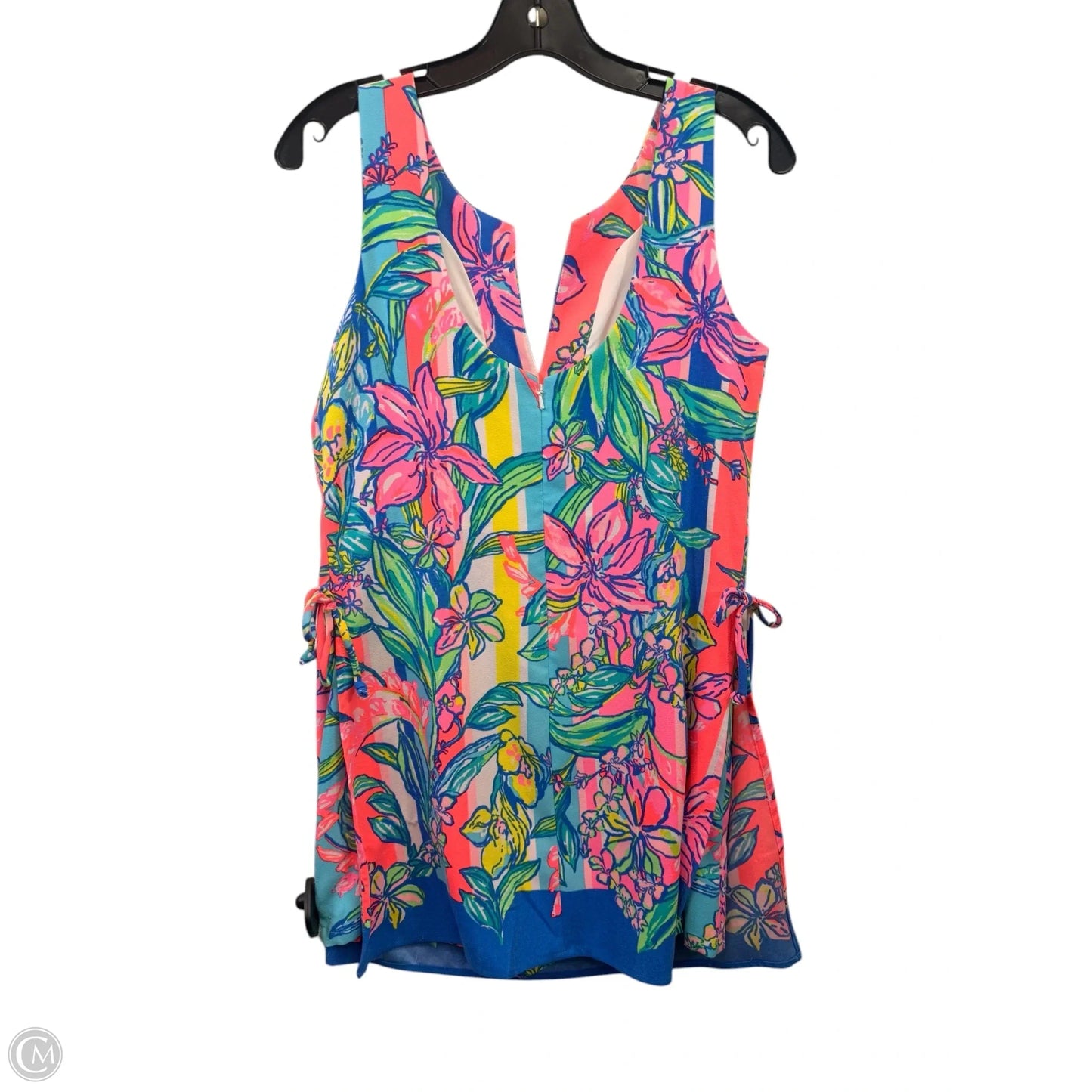 Romper Designer By Lilly Pulitzer In Blue & Pink, Size: Xs