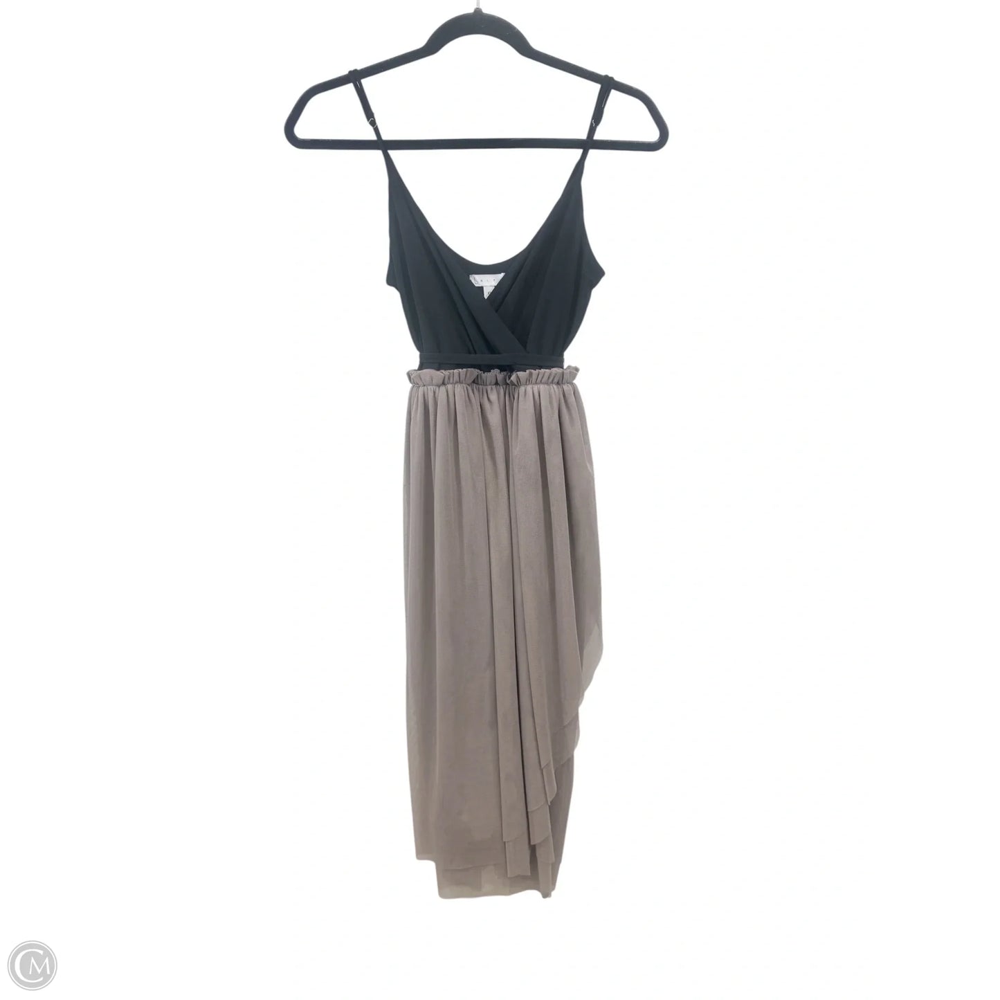 Dress Casual Midi By Leith In Black & Brown, Size: Xs
