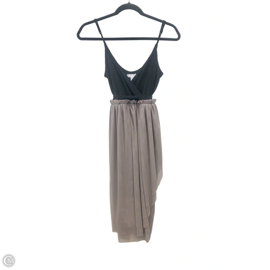 Dress Casual Midi By Leith In Black & Brown, Size: Xs