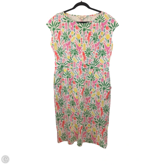Dress Casual Midi By Boden In Tropical Print, Size: Xl