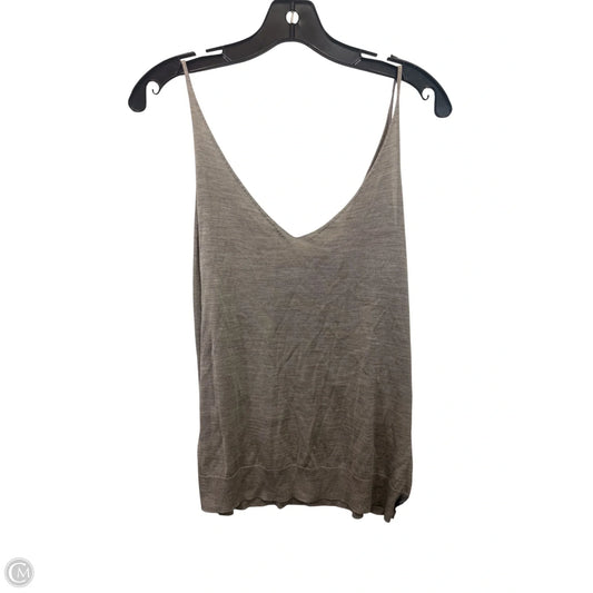 Top Sleeveless By Theory In Grey, Size: L