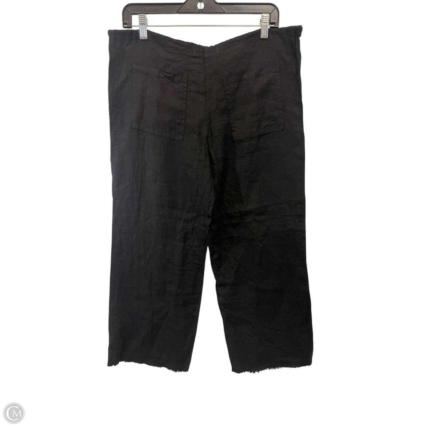 Pants Linen By River Sky In Black, Size: Xs