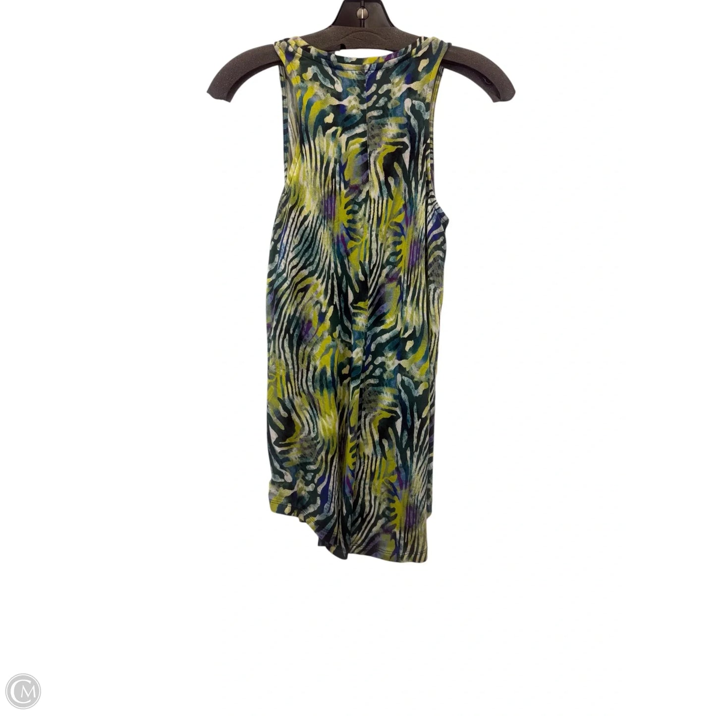 Athletic Tank Top By Josie In Green & Purple, Size: Xs
