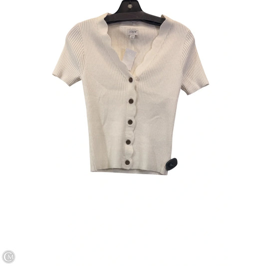 Top Short Sleeve By J. Crew In White, Size: Xxs