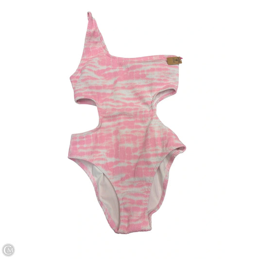 Swimsuit By Pink In Pink & White, Size: L
