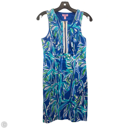 Dress Designer By Lilly Pulitzer In Blue & Green, Size: Xs