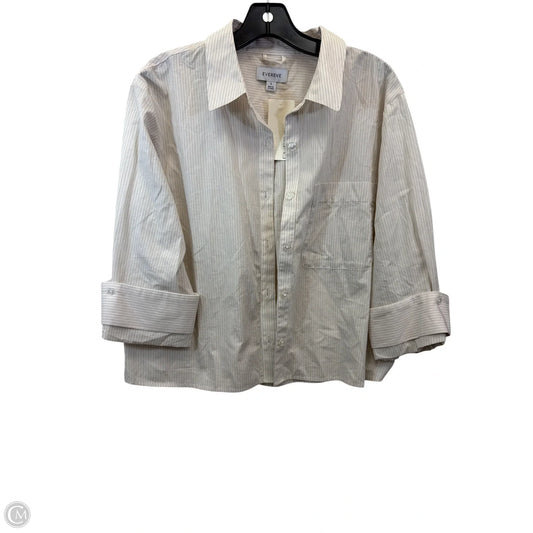 Top 3/4 Sleeve By Evereve In Cream, Size: S