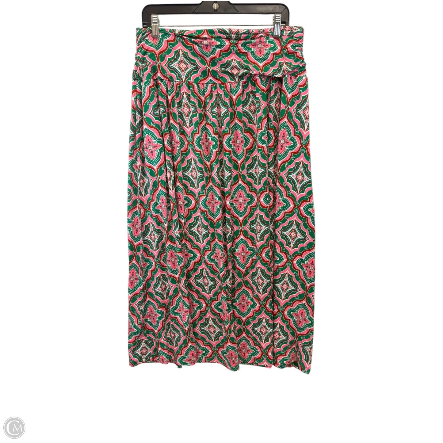 Skirt Maxi By Boden In Green & Pink, Size: Xl