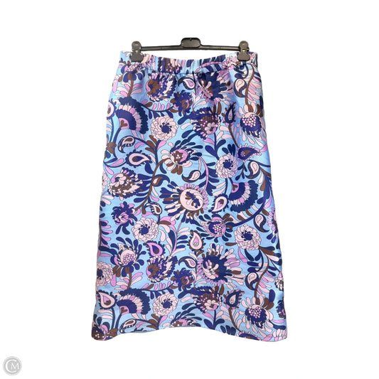Skirt Designer By Kate Spade In Blue & Purple, Size: Xl