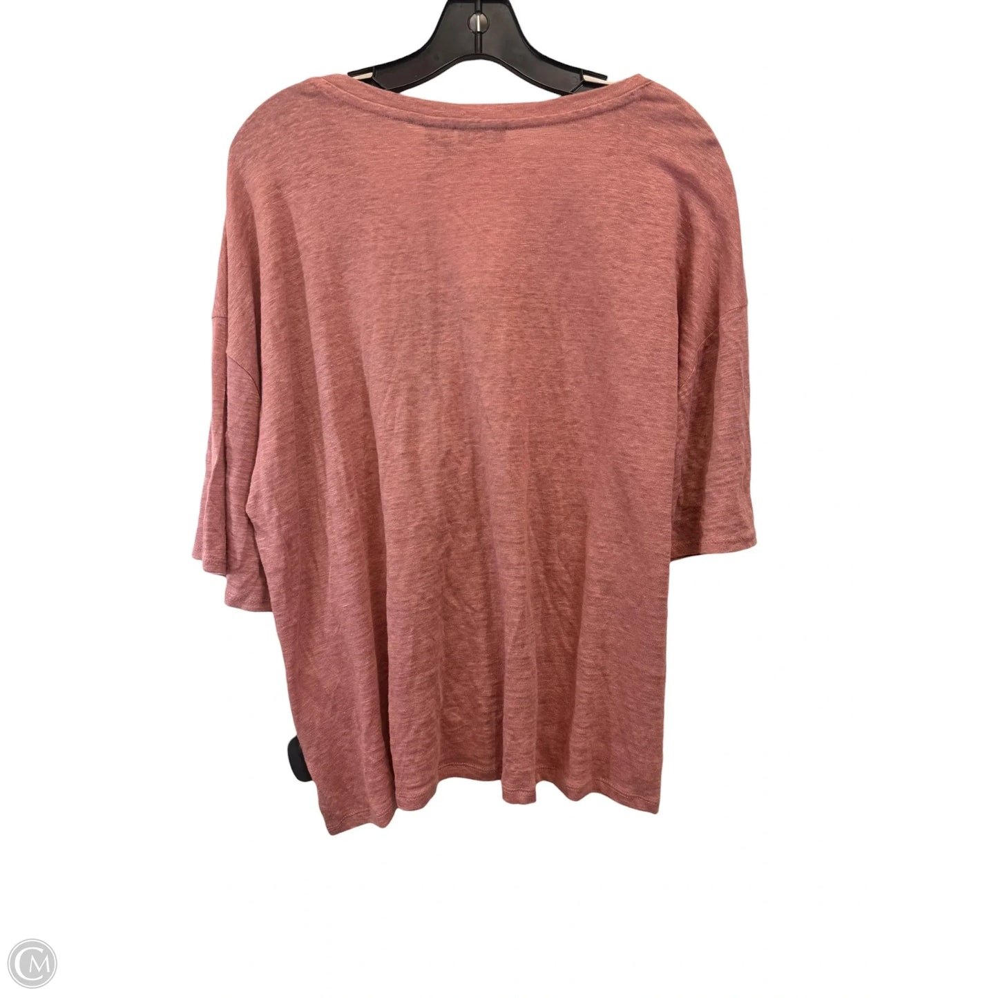 Top Short Sleeve By Tahari In Pink, Size: Xl