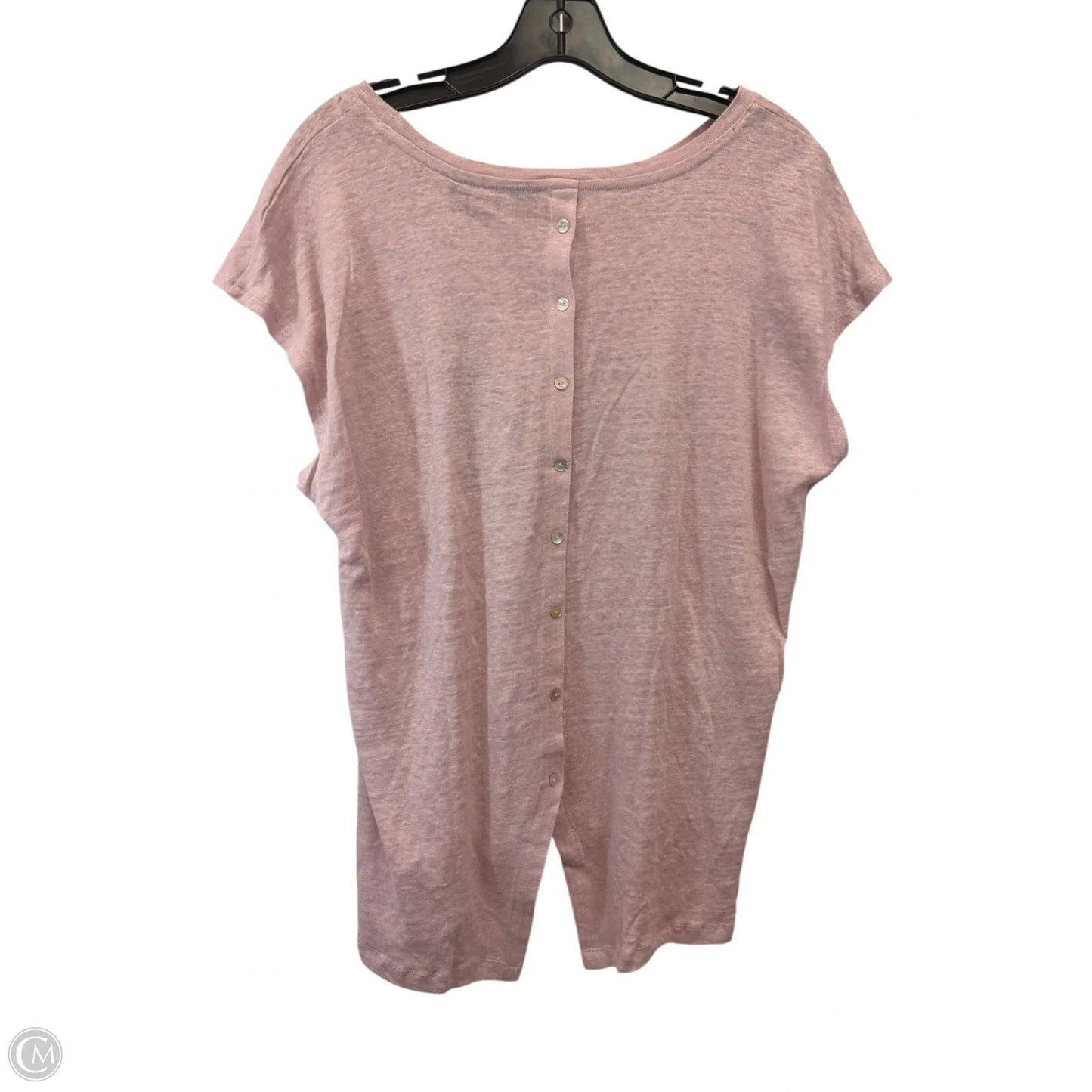 Top Short Sleeve By Tahari In Purple, Size: Xl