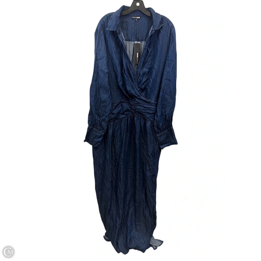 Dress Casual Maxi By Fashion Nova In Blue Denim, Size: 3x