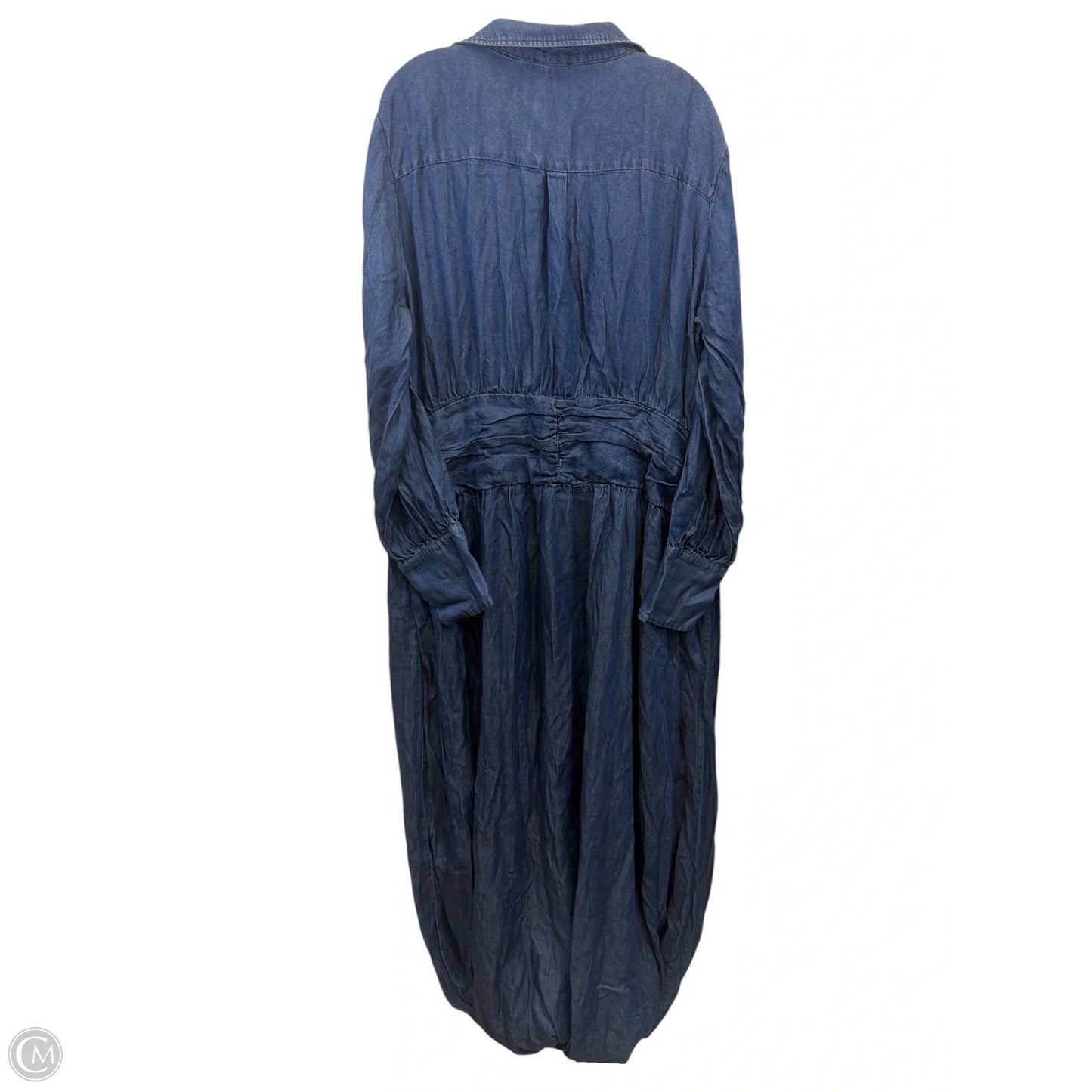 Dress Casual Maxi By Fashion Nova In Blue Denim, Size: 3x
