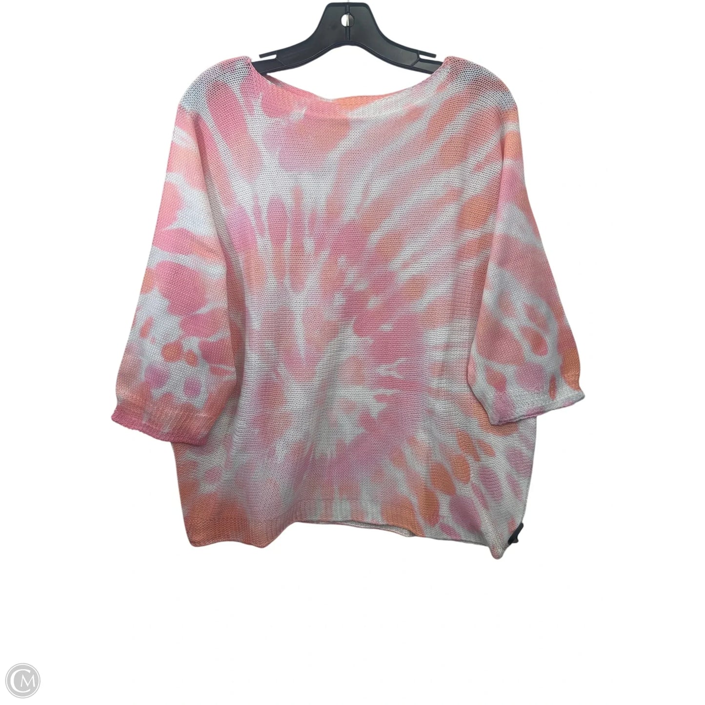 Top Short Sleeve By AQRL In Pink & Purple, Size: Osfm