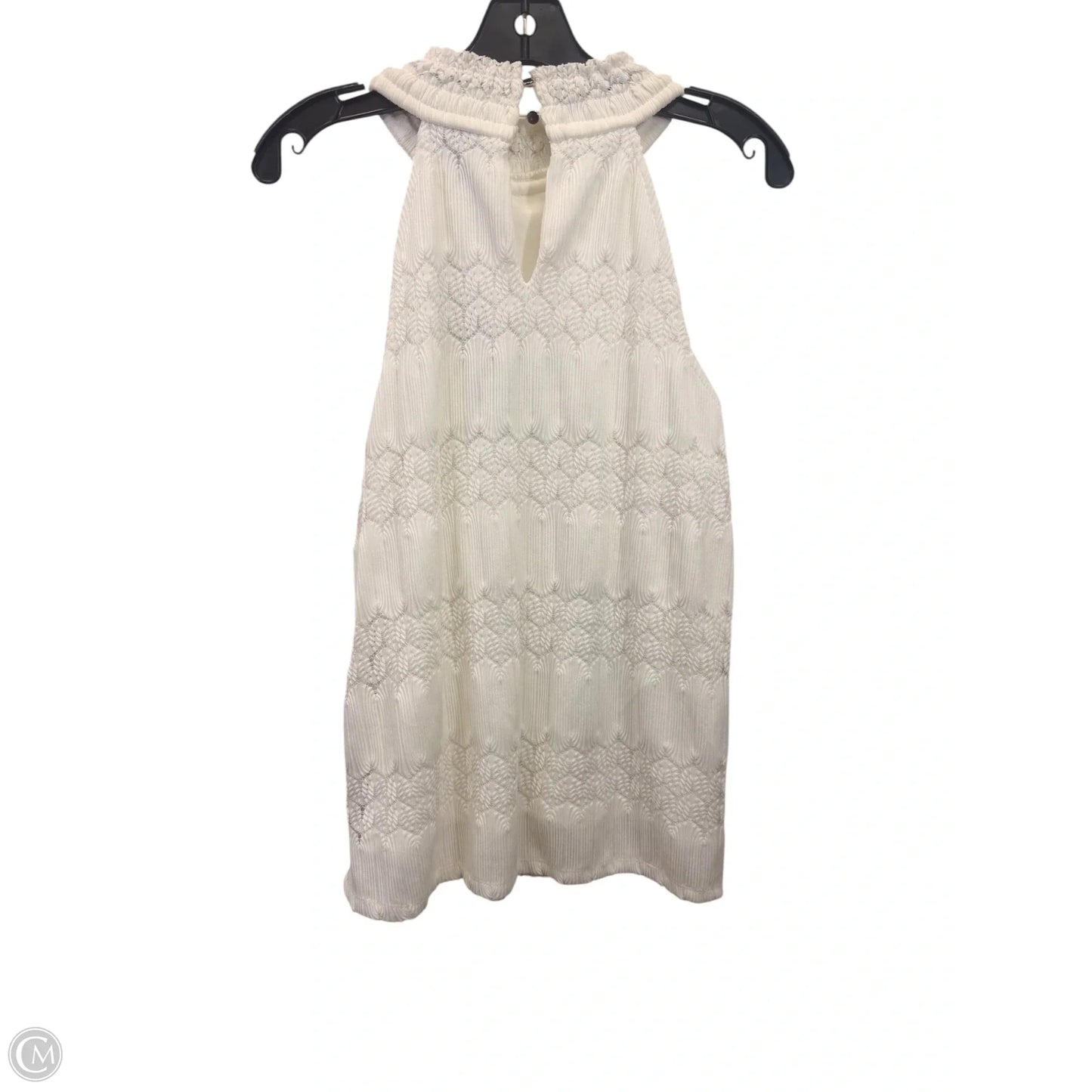 Top Sleeveless By Cable And Gauge In Cream, Size: L