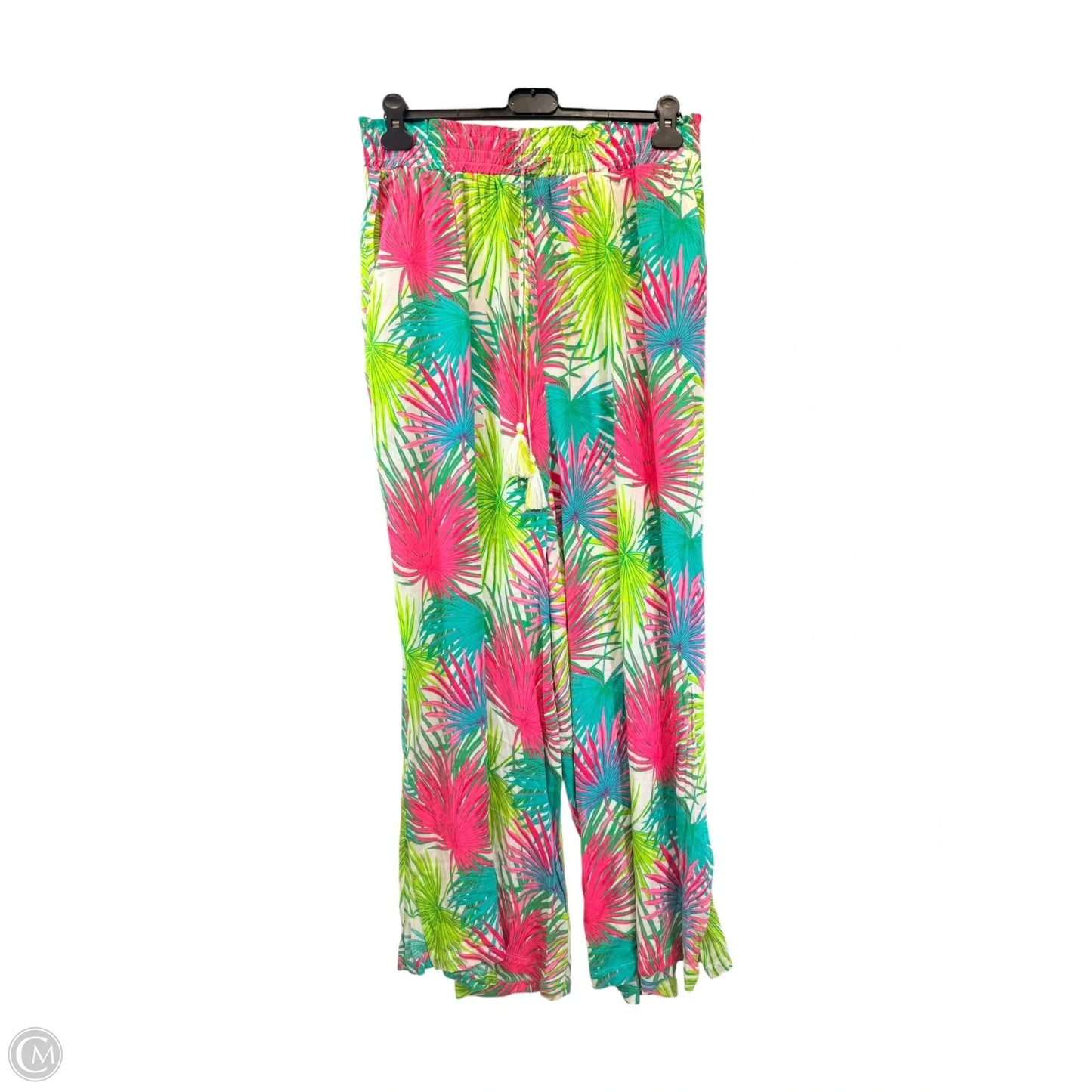 Pants Wide Leg By Rose And Olive In Tropical Print, Size: Xl