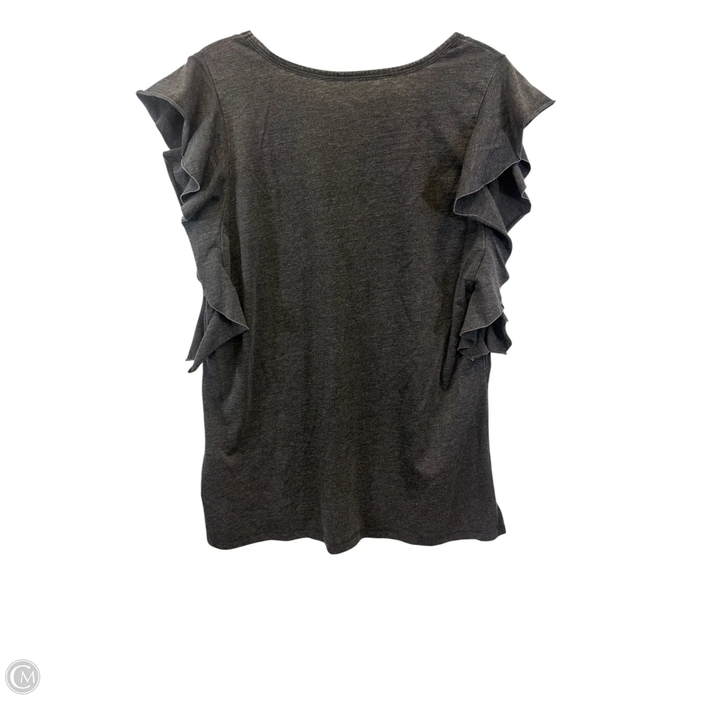 Top Short Sleeve By Time And Tru In Grey, Size: L