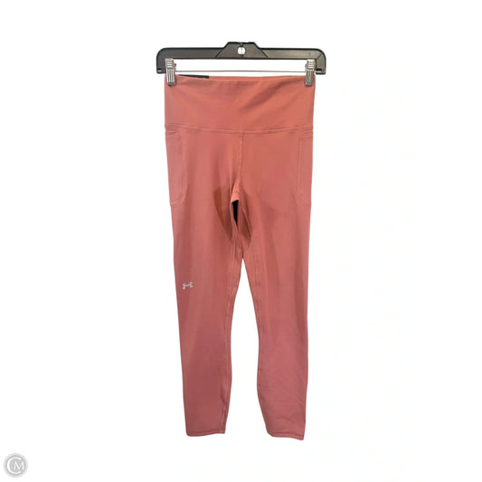 Athletic Leggings By Under Armour In Pink, Size: S