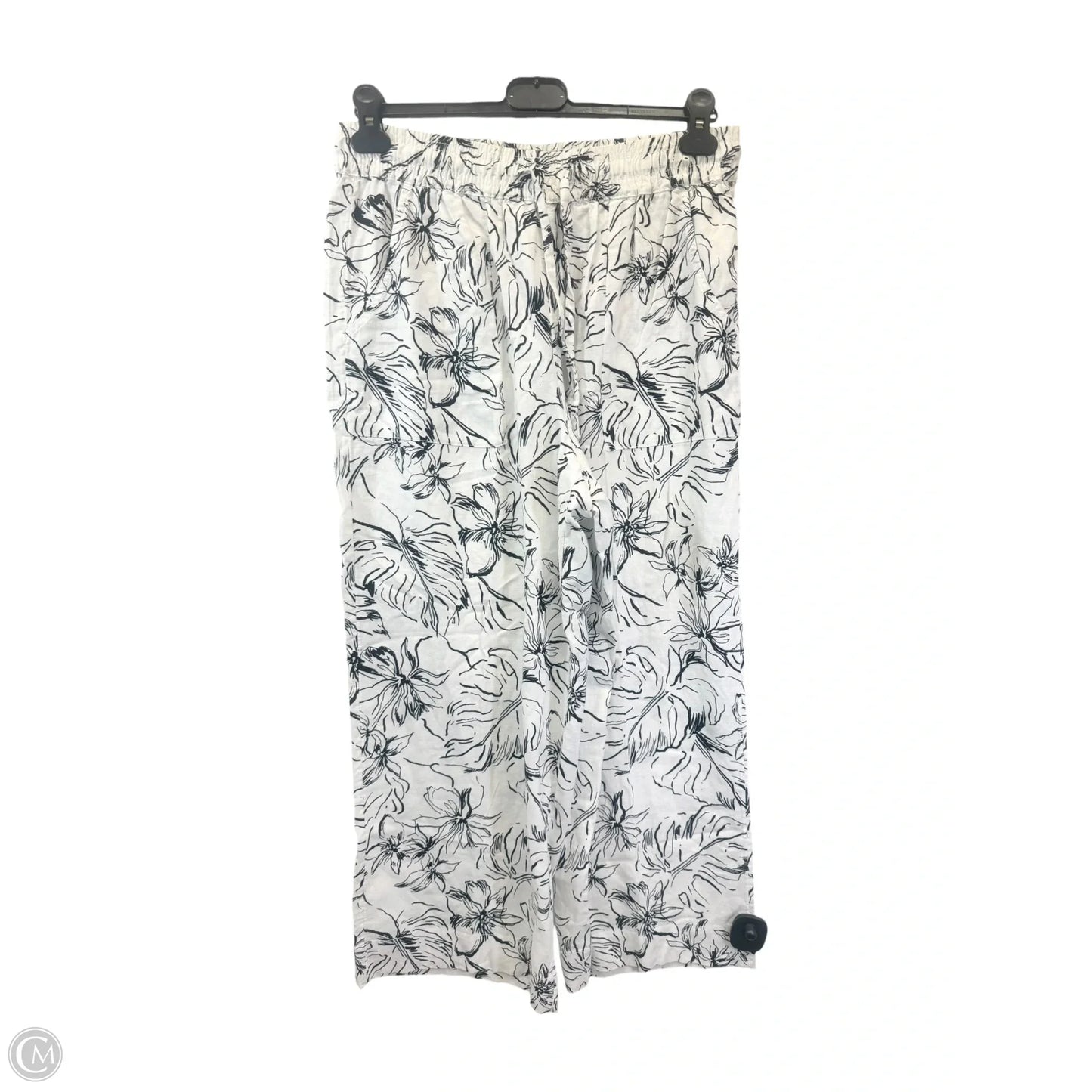 Pants Linen By Joie In Black & White, Size: L