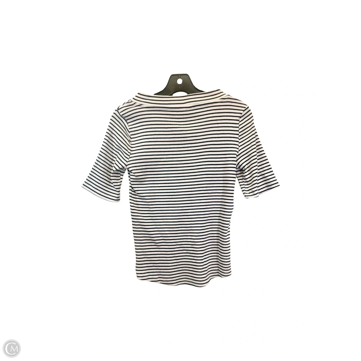 Top Short Sleeve By Talbots In Black & White, Size: Sp