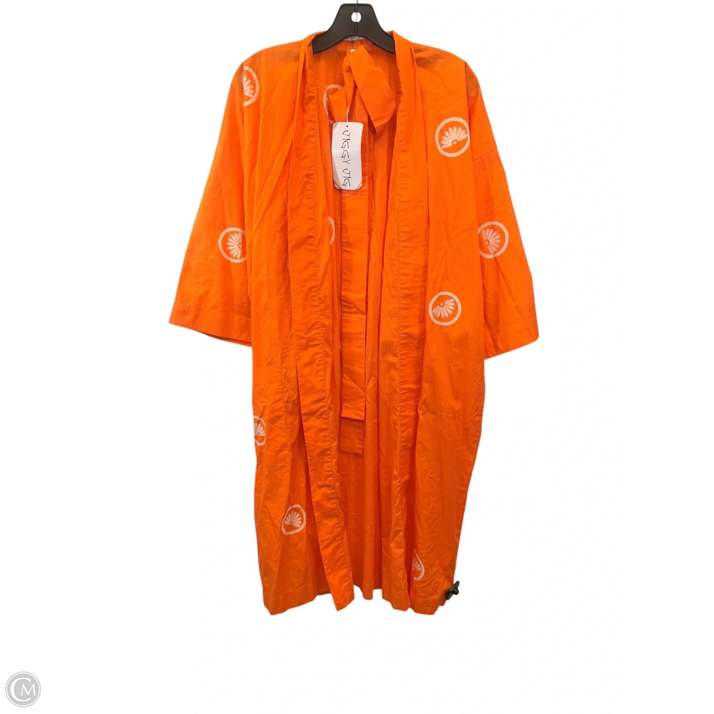 Swimwear Cover-up By JIGGY JIG In Orange & White, Size: M