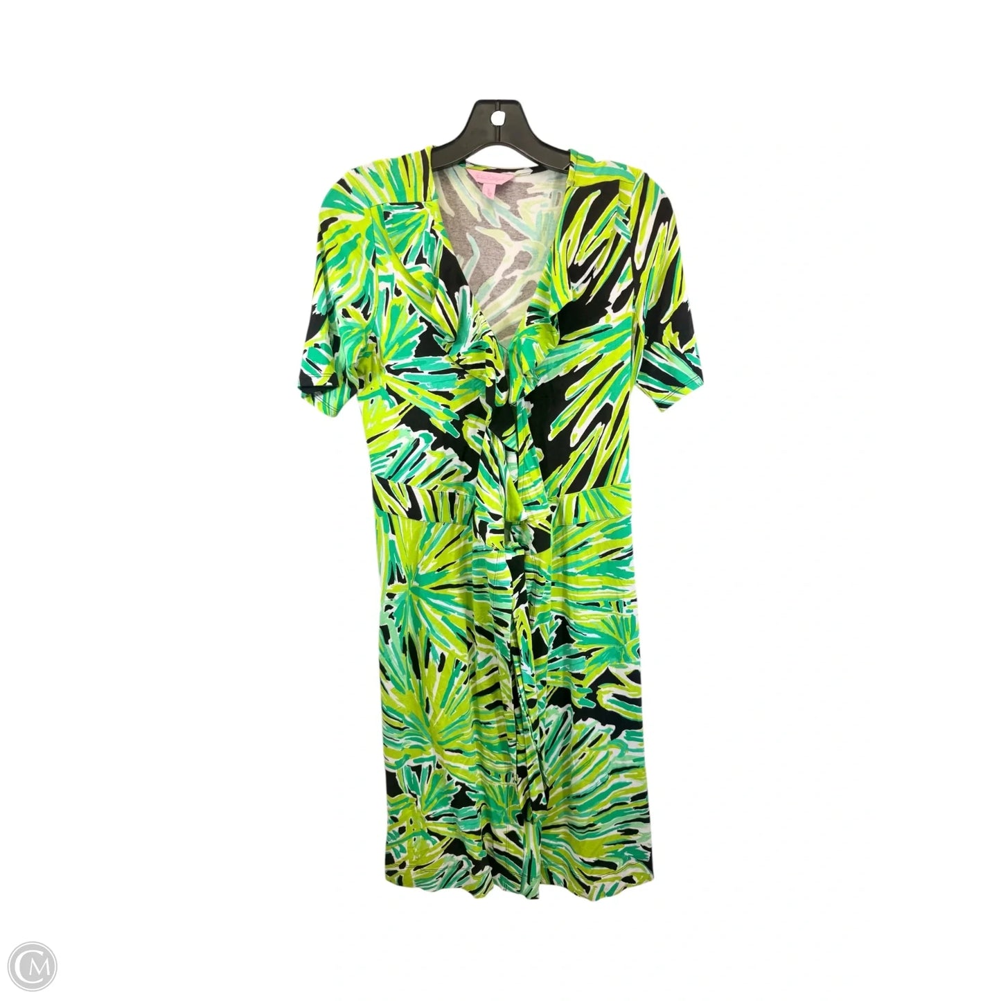 Dress Designer By Lilly Pulitzer In Black & Green, Size: S