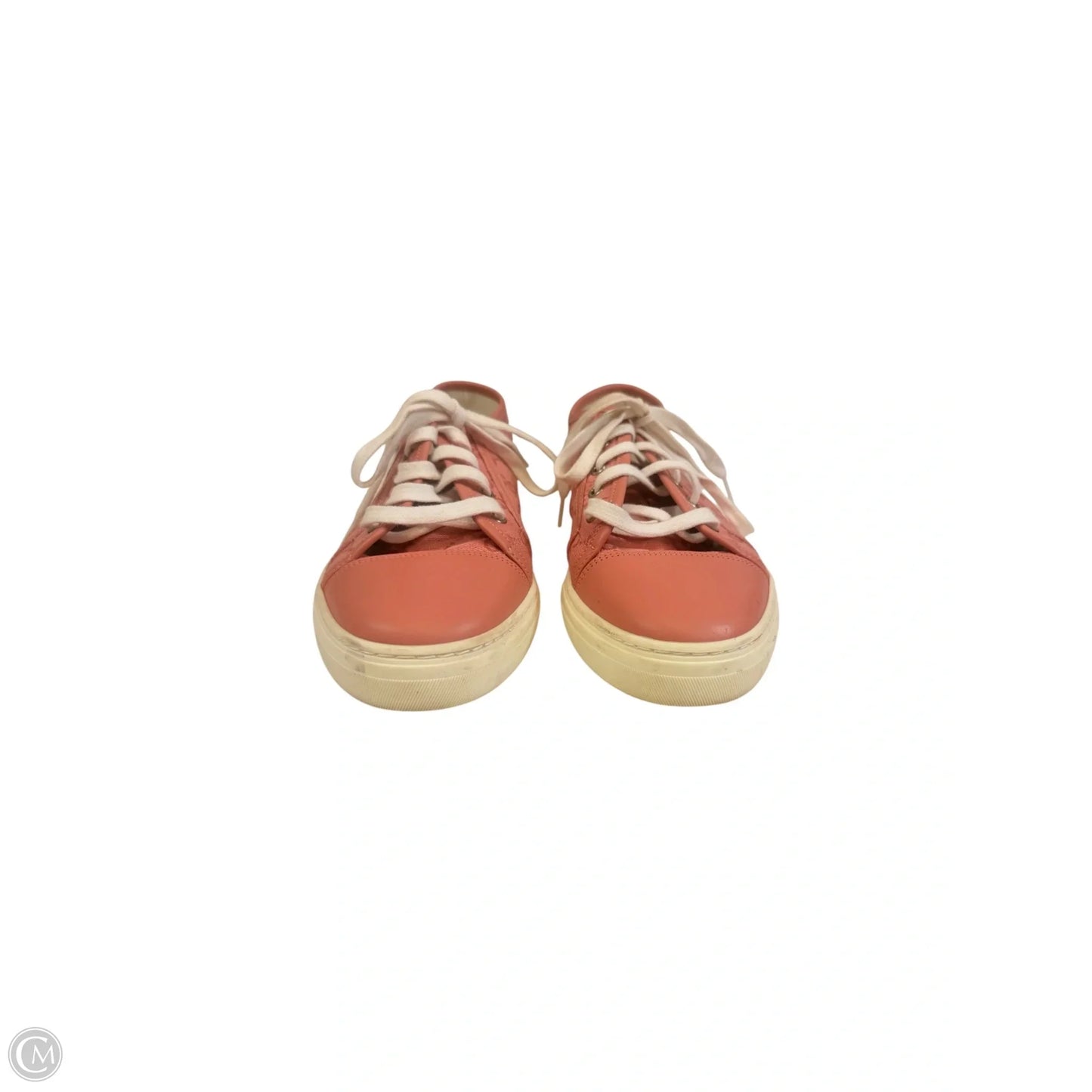 Shoes Luxury Designer By Gucci In Pink & White, Size: 11