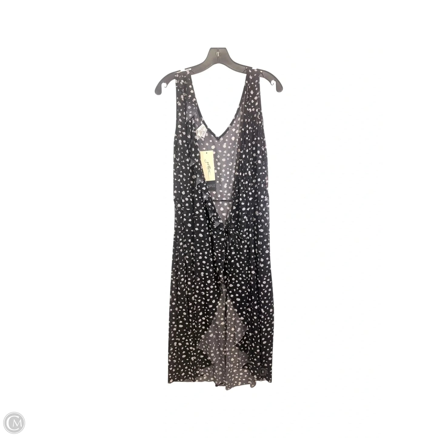 Swimwear Cover-up By Gottex In Black & White, Size: L