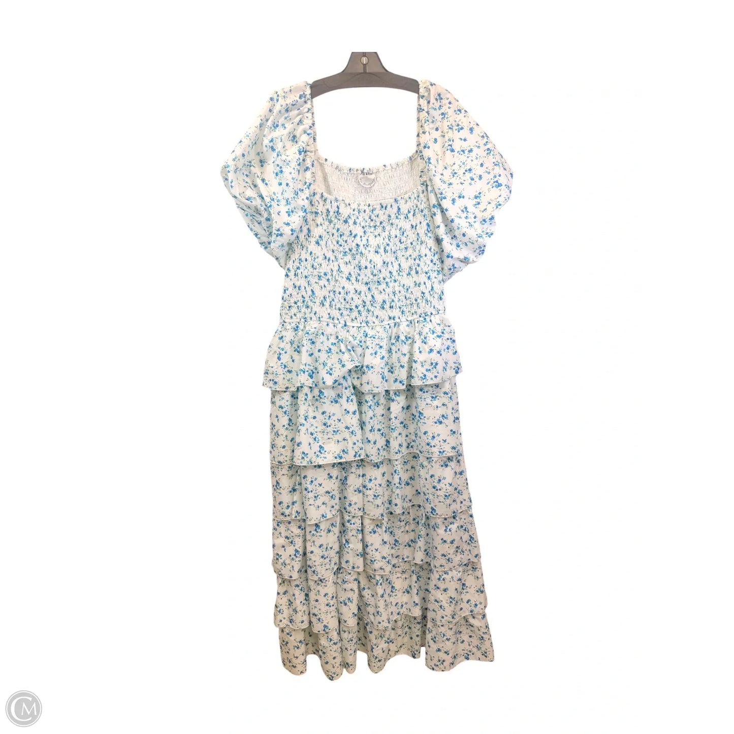 Dress Casual Maxi By Arula In Blue & White, Size: 2x