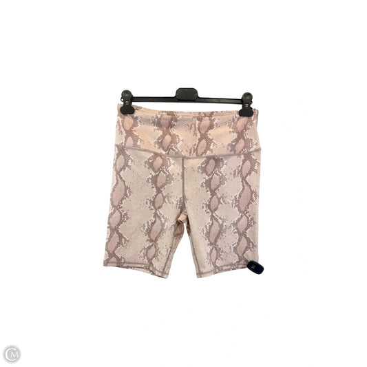 Athletic Shorts By Varley In Snakeskin Print, Size: Xl