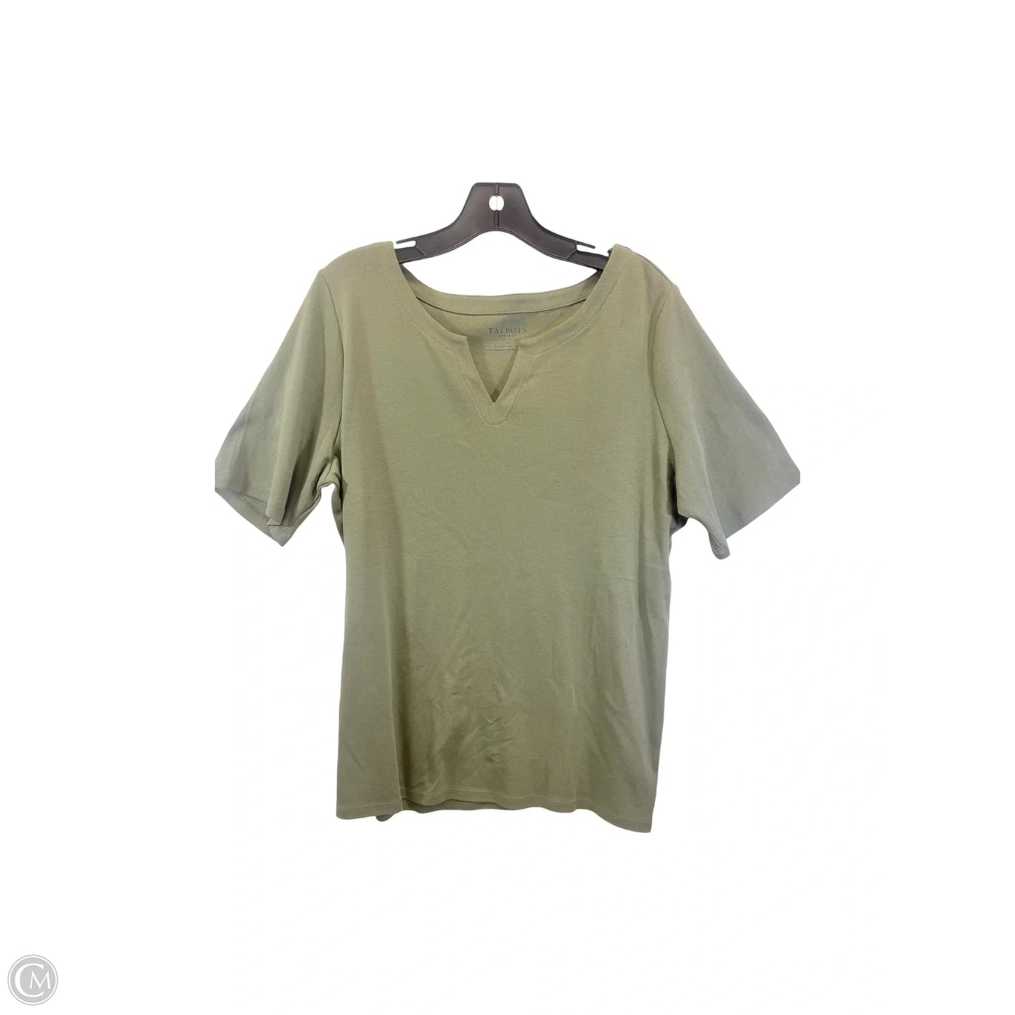 Top Short Sleeve By Talbots In Green, Size: 1x