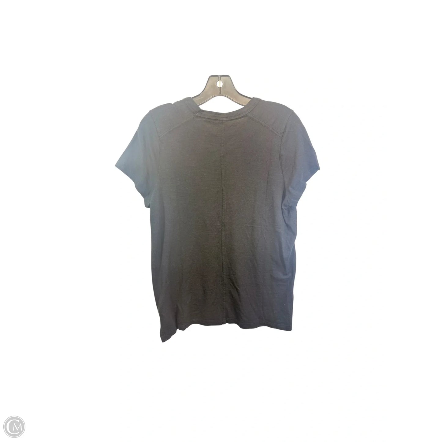 Top Short Sleeve Basic By Banana Republic In Black, Size: L