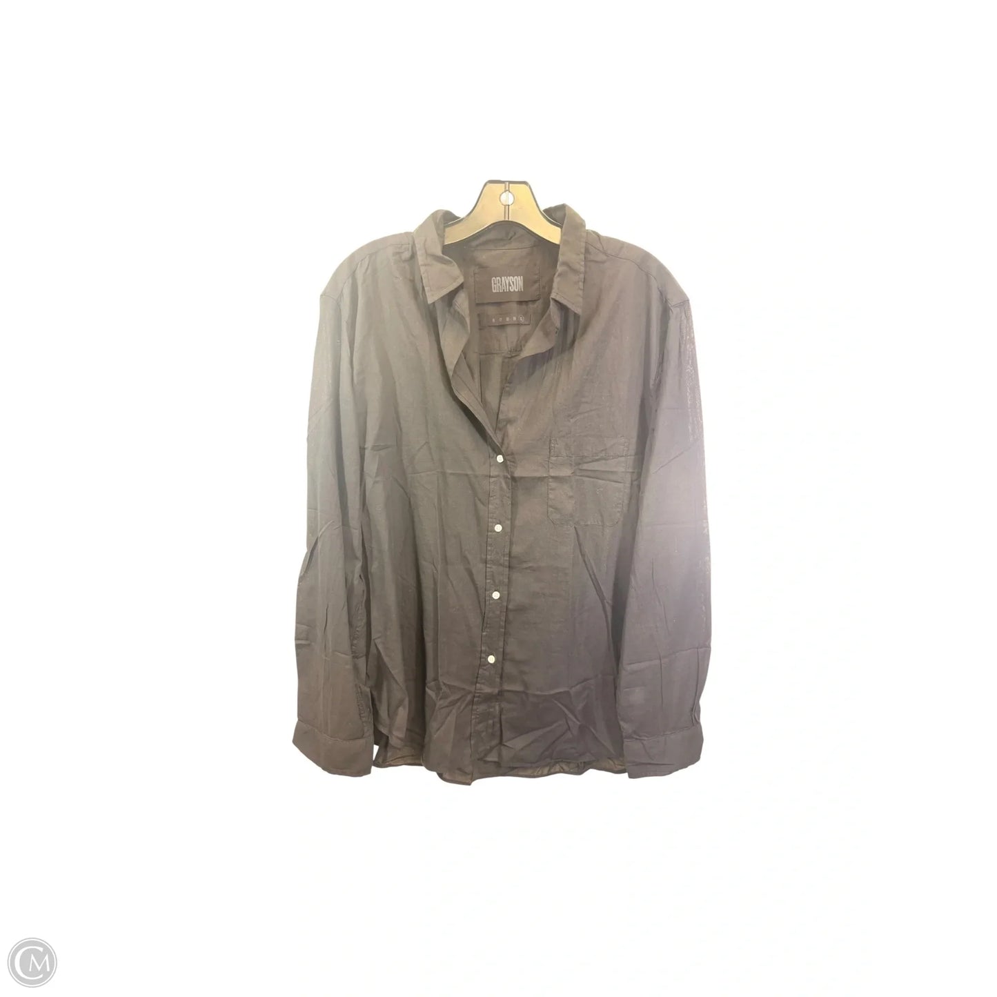 Top Long Sleeve By Grayson In Black, Size: Xl