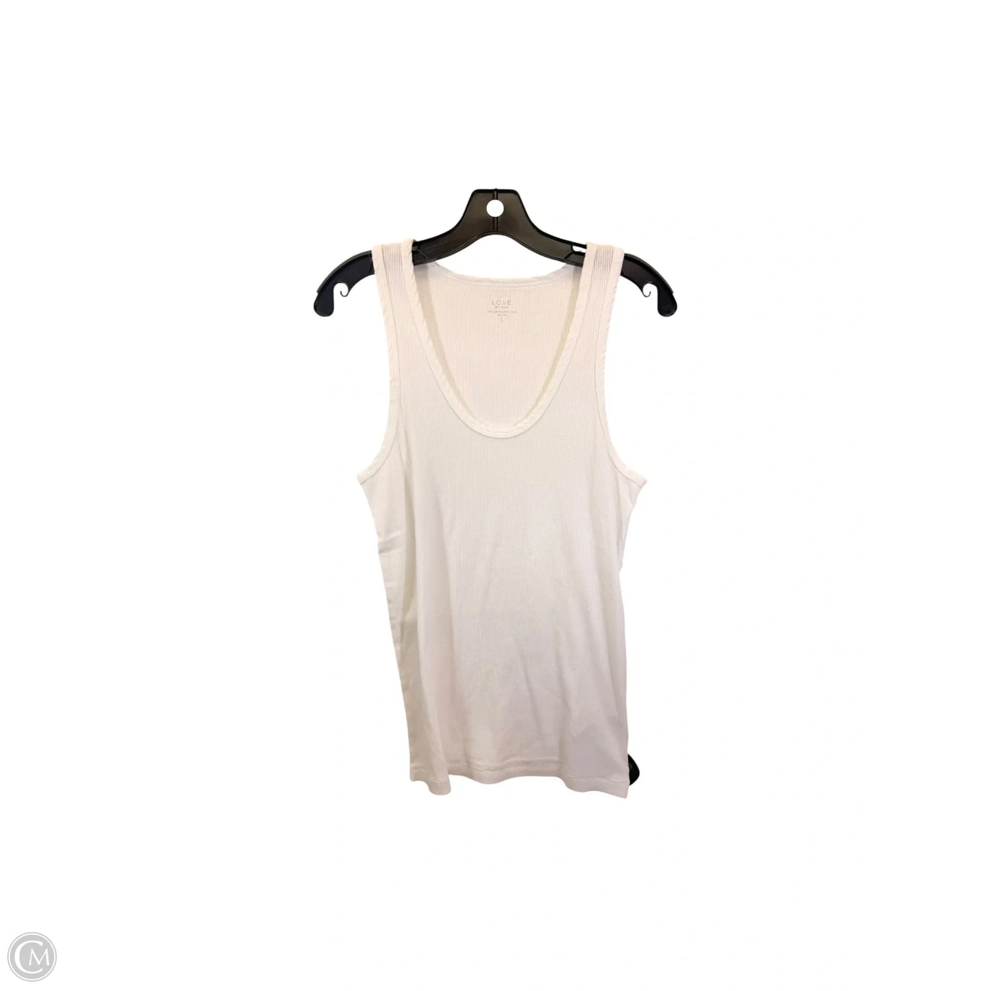 Tank Top By Gap In White, Size: L