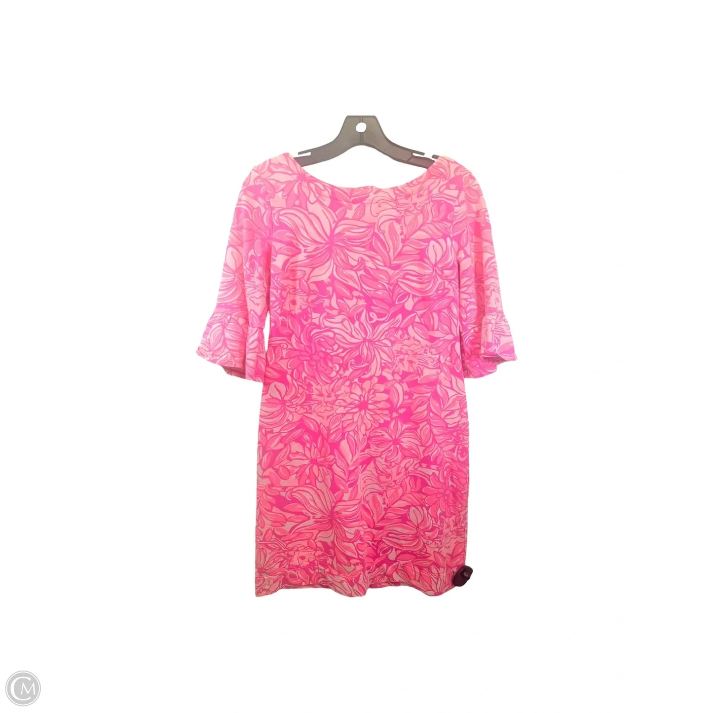 Dress Designer By Lilly Pulitzer In Pink & White, Size: S