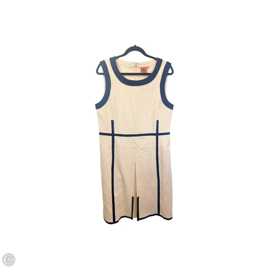 Dress Designer By Tory Burch In Blue & Cream, Size: Xl