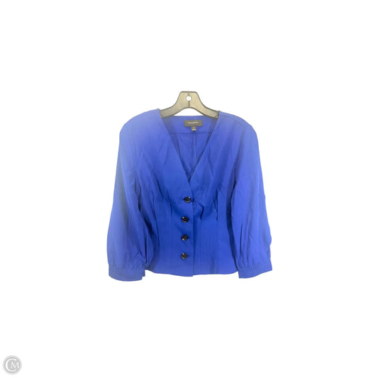 Top 3/4 Sleeve By Banana Republic In Blue, Size: S
