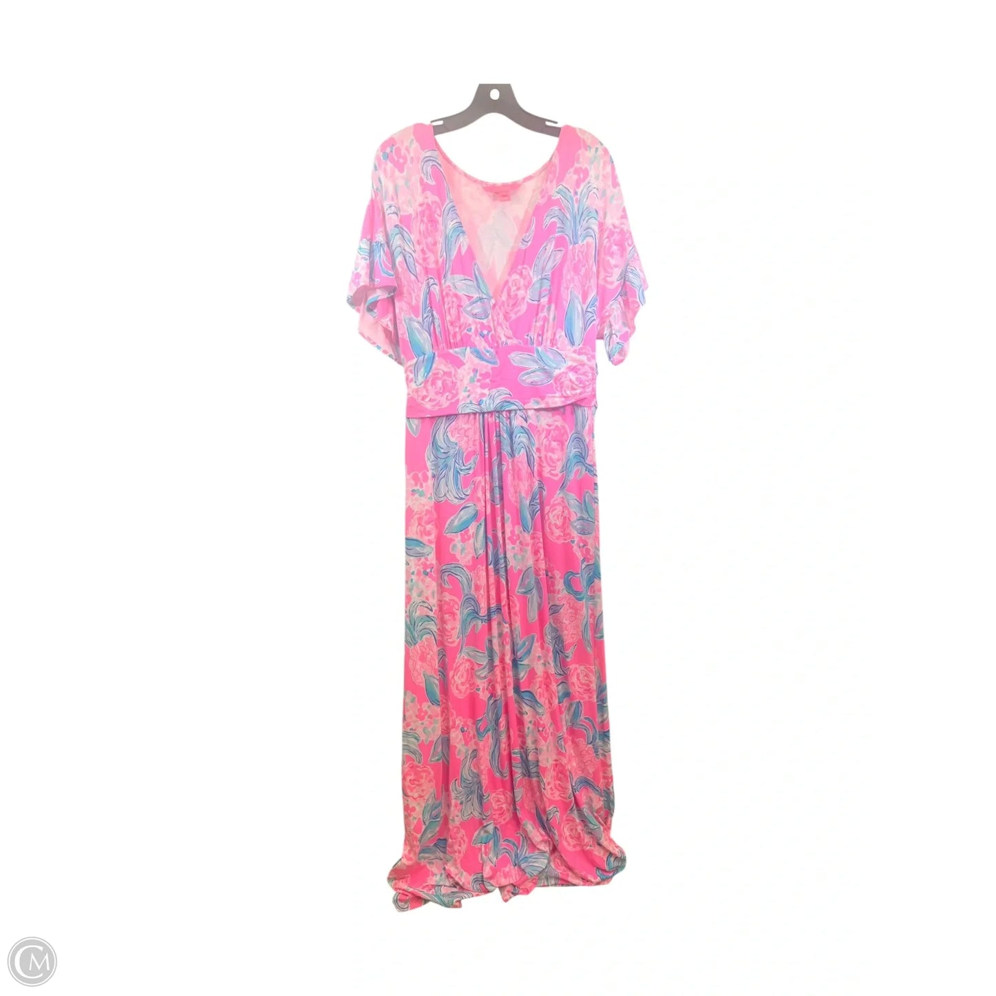 Dress Designer By Lilly Pulitzer In Blue & Pink, Size: Xl