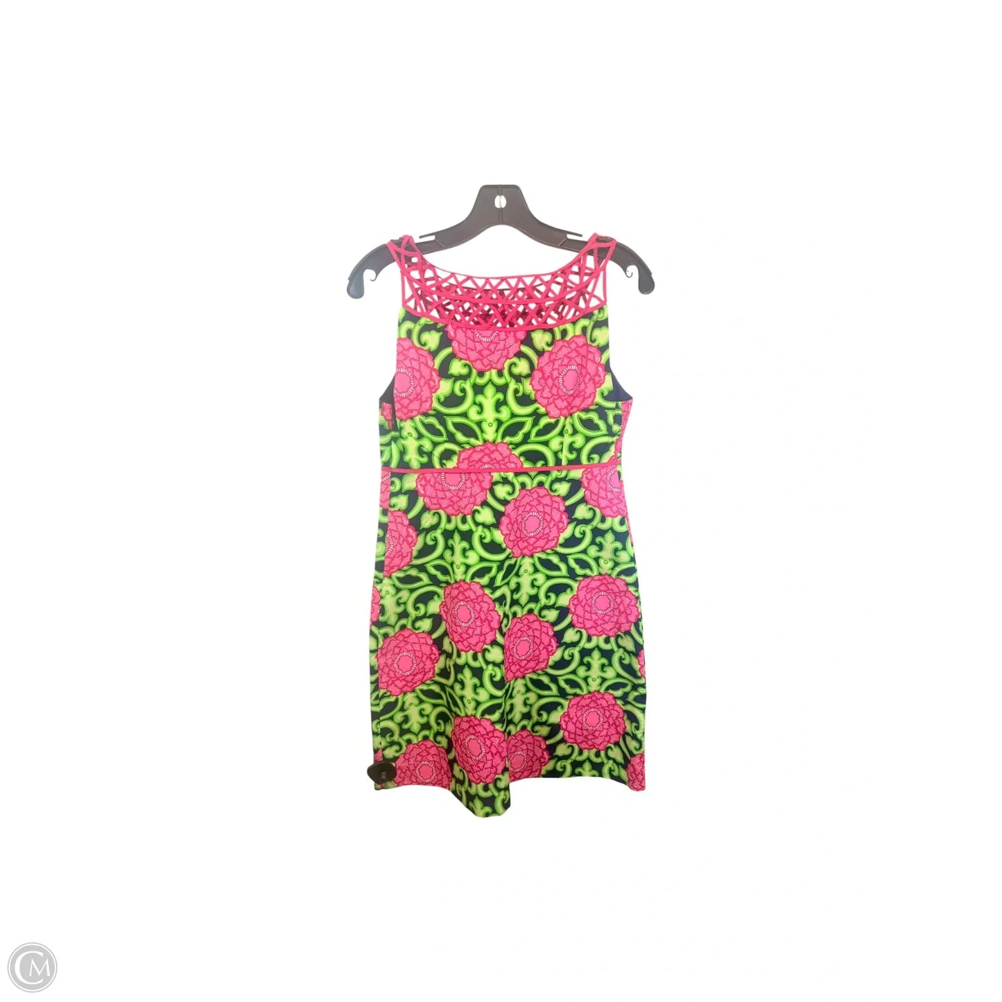 Dress Designer By Lilly Pulitzer In Green & Purple, Size: 2