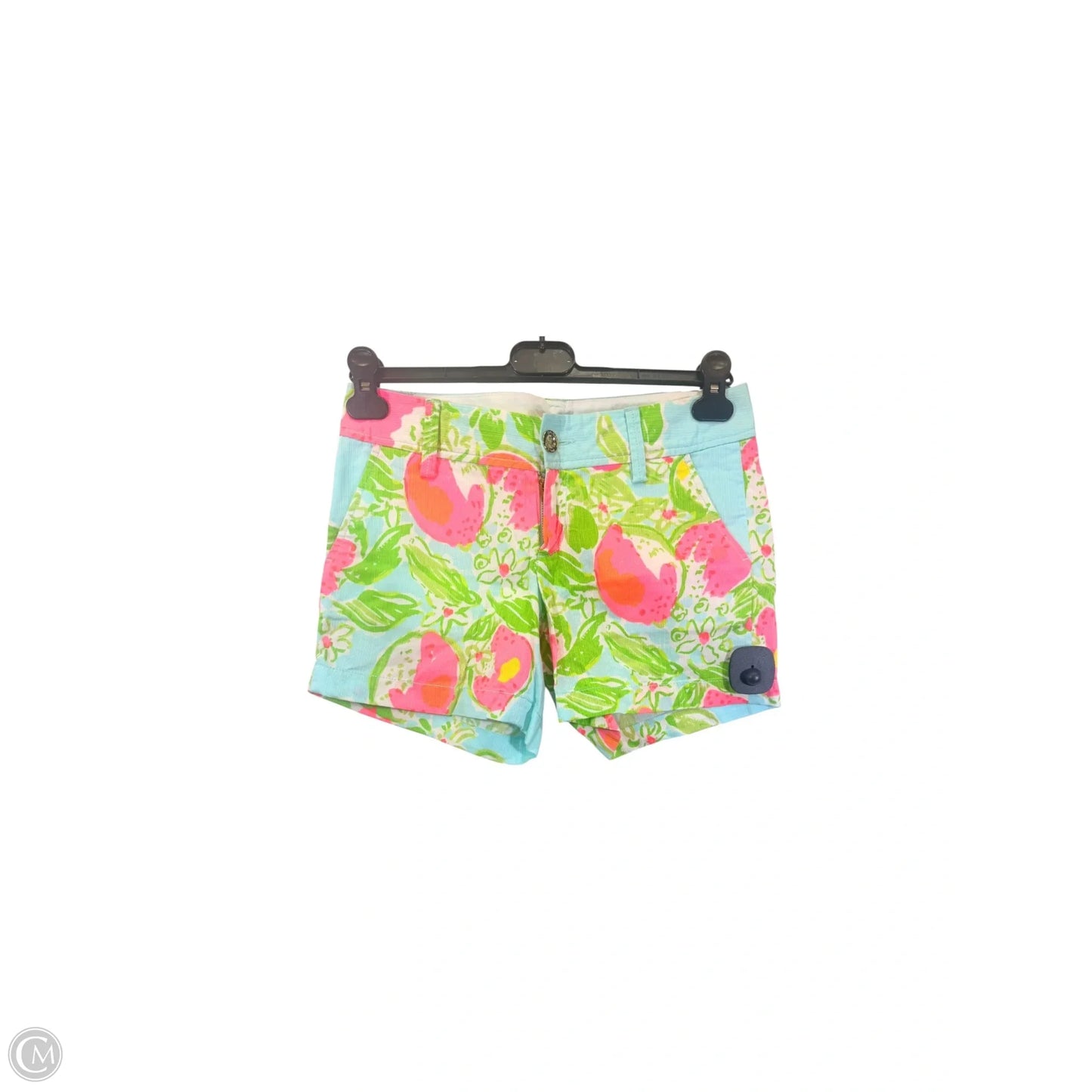 Shorts Designer By Lilly Pulitzer In Green & Pink, Size: 0
