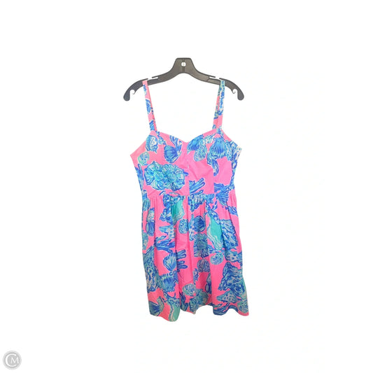 Dress Designer By Lilly Pulitzer In Blue & Pink, Size: M