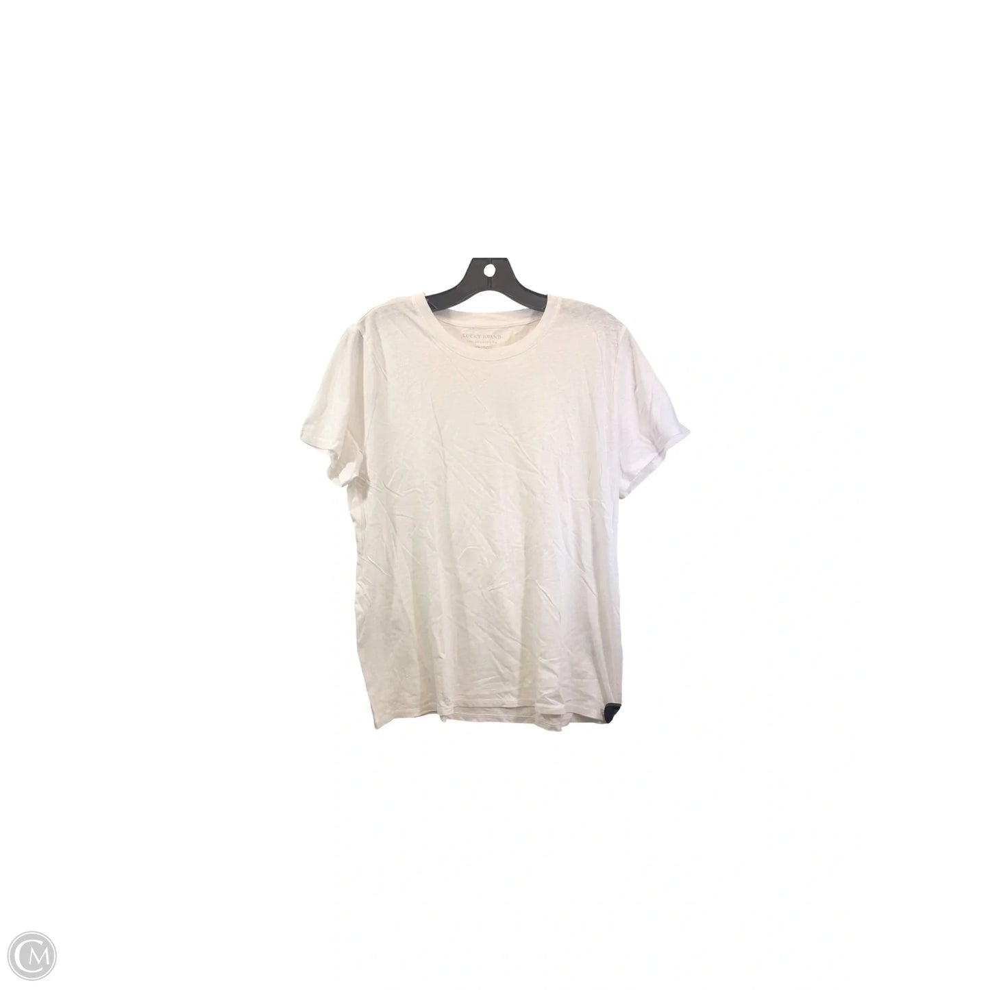 Top Short Sleeve Basic By Lucky Brand In White, Size: Xl