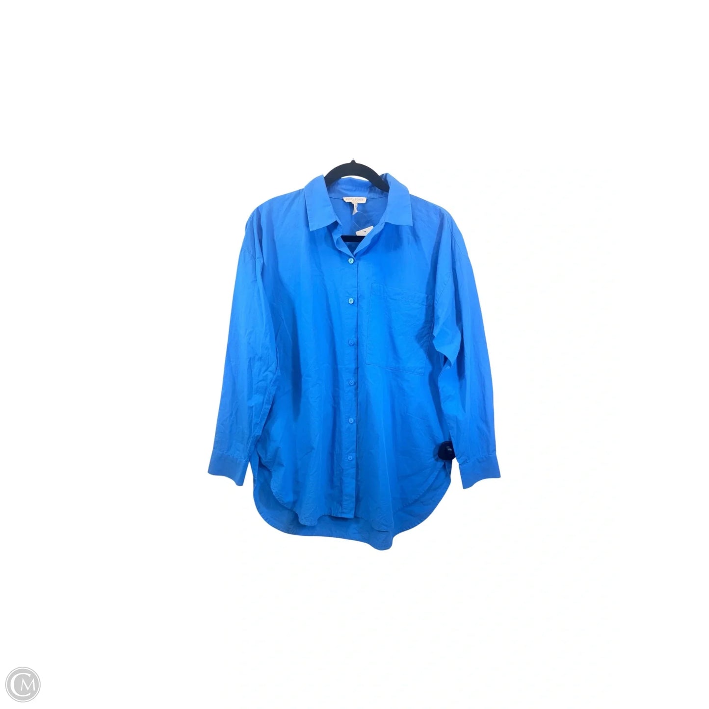 Top Long Sleeve By Eileen Fisher In Blue, Size: Sp