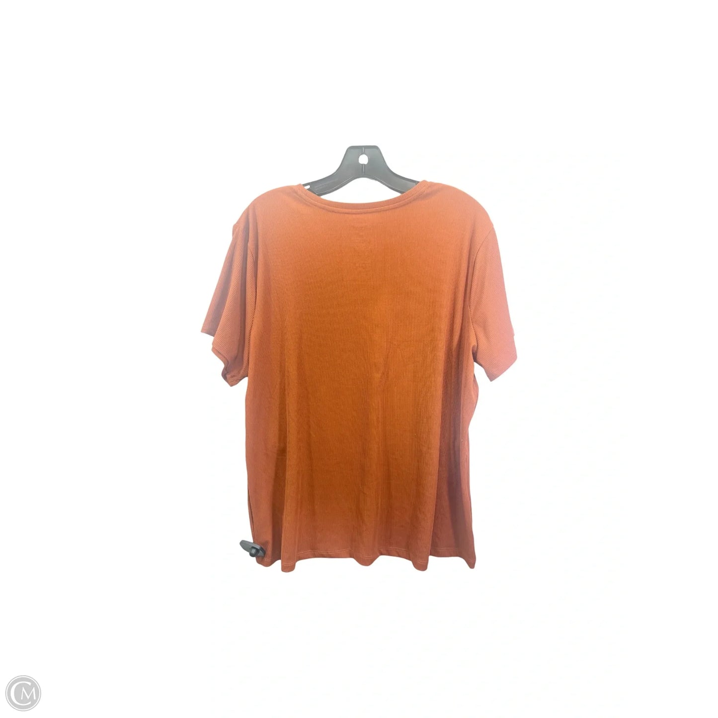 Top Short Sleeve Basic By Nine West In Brown, Size: Xxl