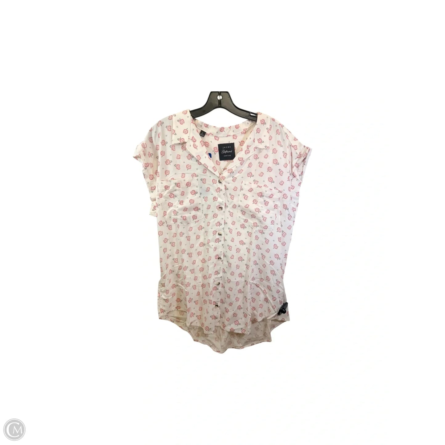 Top Sleeveless By Jachs Girlfirend In Cream & Pink, Size: L