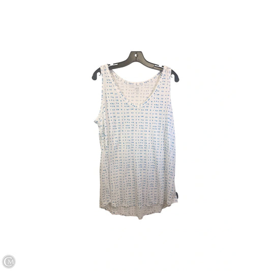 Tank Top By Ana In Blue & White, Size: Xl