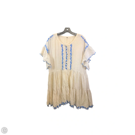 Dress Casual Short By Free People In Blue & Cream, Size: L