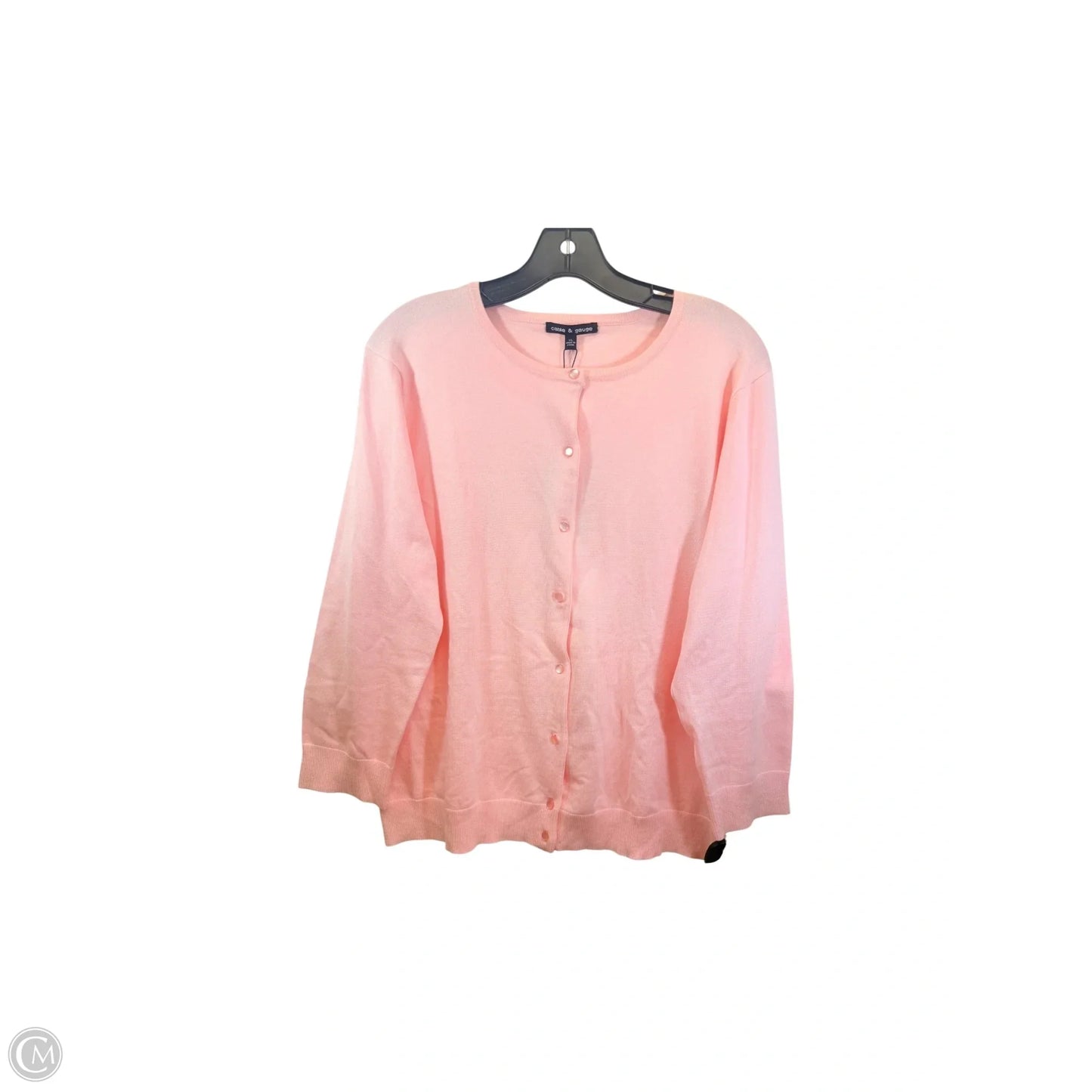 Cardigan By Cable And Gauge In Pink, Size: Xl