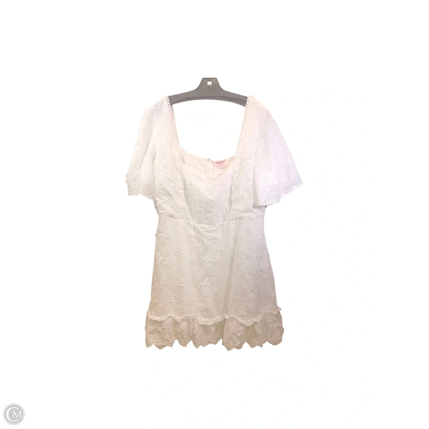Dress Casual Short By Showpo In White, Size: Xl